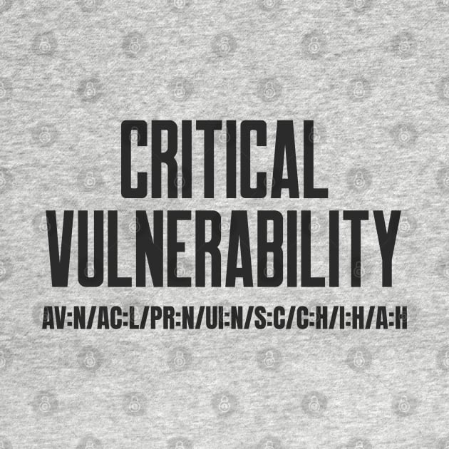 Cybersecurity Critical Vulnerability CVSS Score Vector by FSEstyle